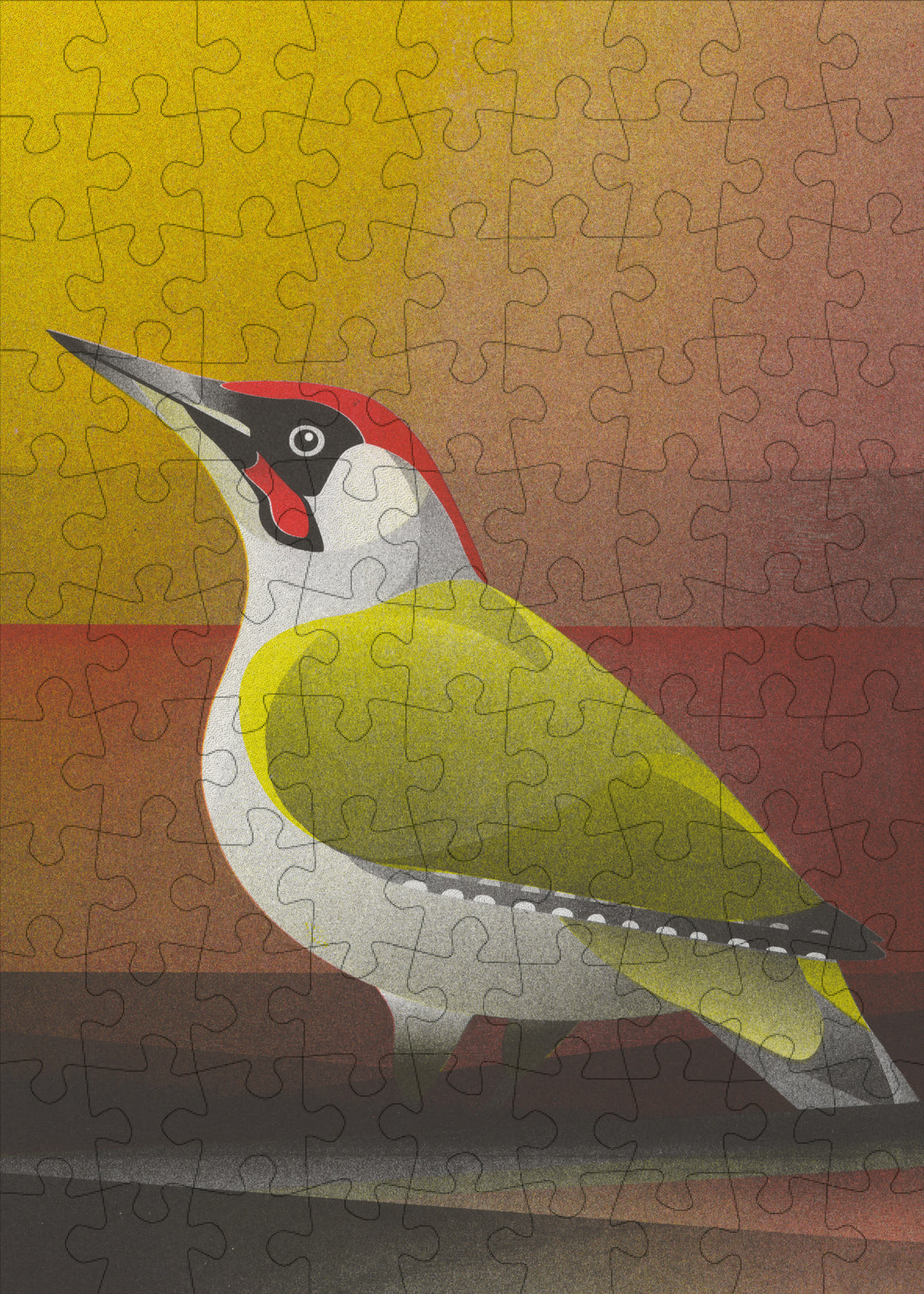 Green Woodpecker - 99 Piece Mini Jigsaw Puzzle